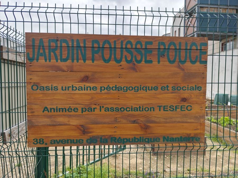 Panneau en bois du jardin Pousse Pouce